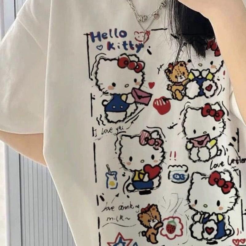 Kısa Kollu Yazlık Hello Kitty  - Street Fashion Y2K incelemesi ve fiyatı